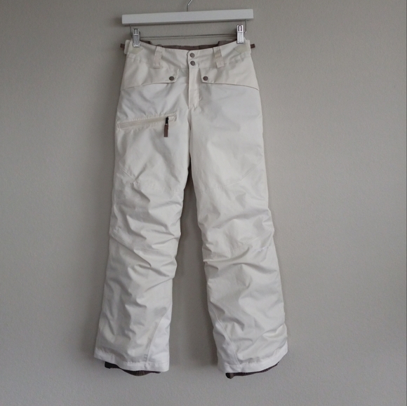 Patagonia Girl's Snowbelle Pants Birch White M(10) - Picture 3 of 16
